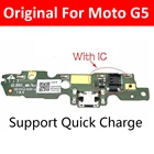 20 шт.лот, оригинальное зарядное устройство для Motorola Moto G5 USB, док-станция для зарядки, разъем, PCB гибкий кабель с микрофоном, микрофон