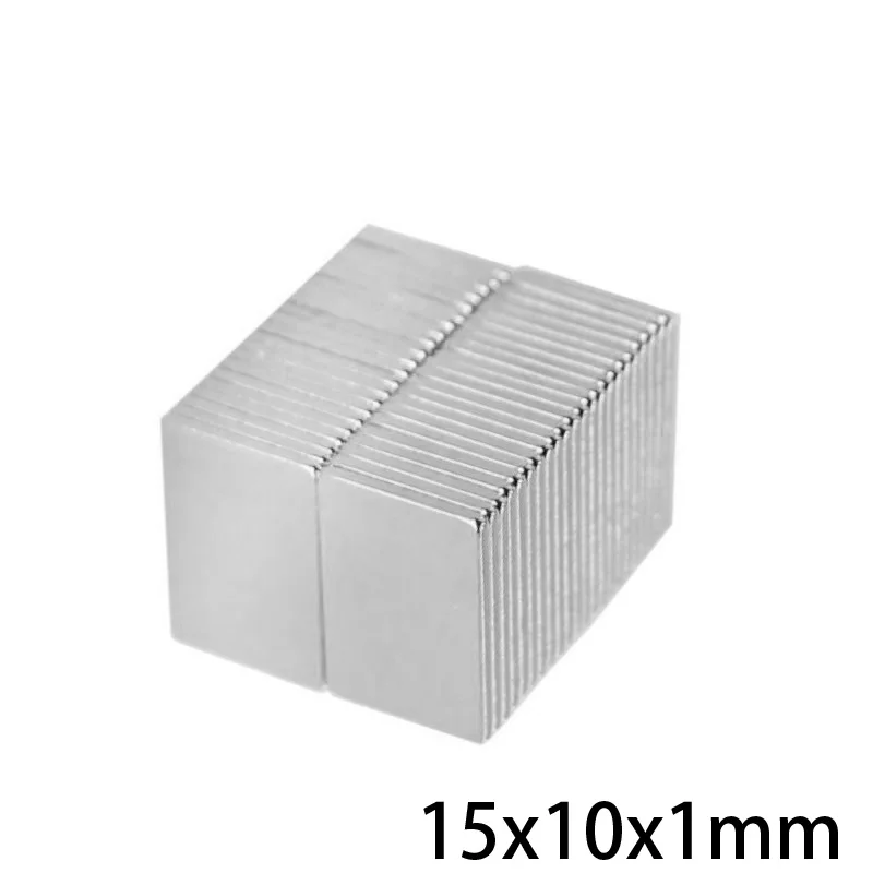Блок мощный магнит 15*10*1 мм неодимовый размером 15x10x1 20 ~ 500 шт. | Обустройство дома