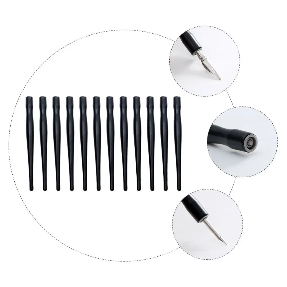 

12pcs Practical Comic Pen Holders Professional Water Dip Art Drawing Penholder