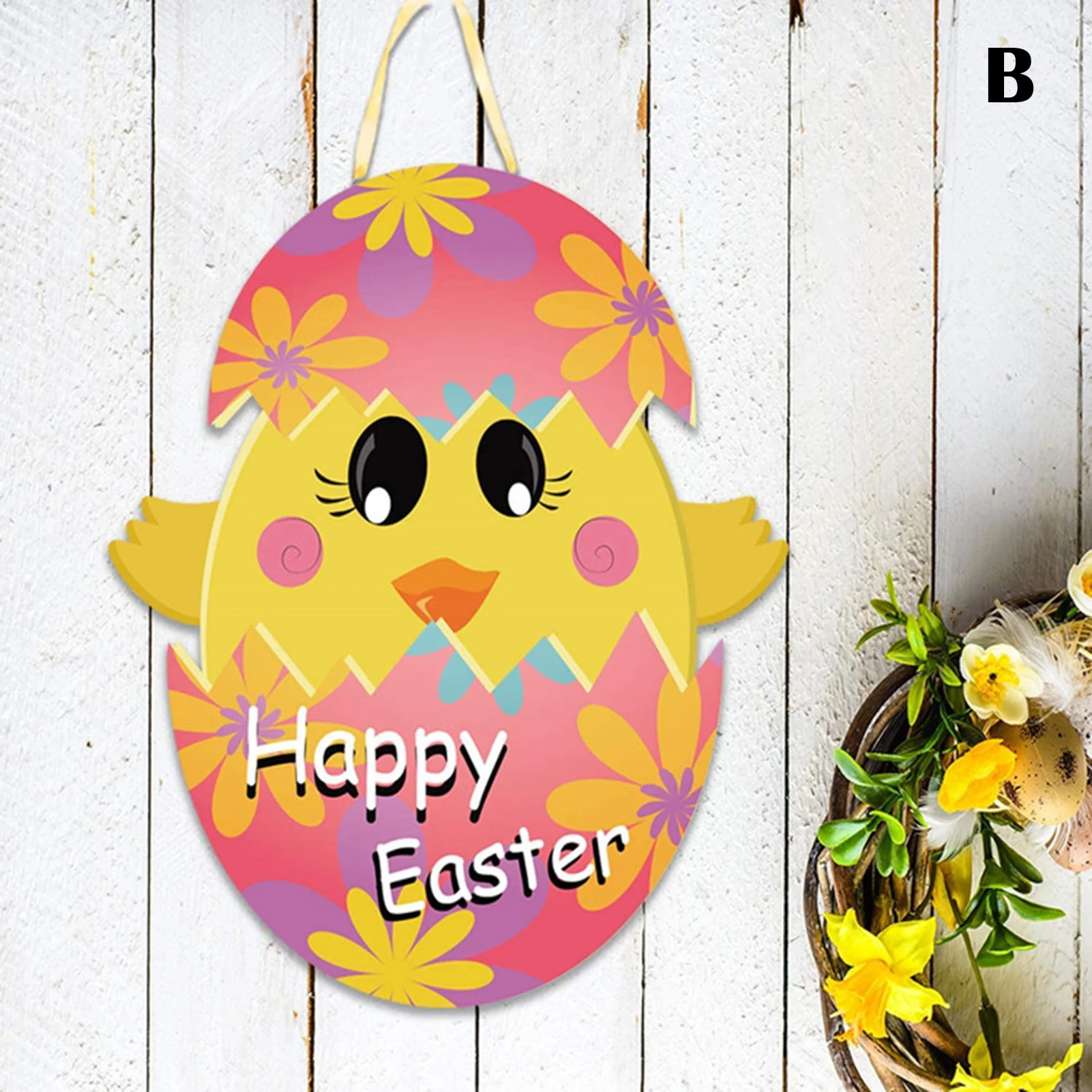 

Easter Party Decoration Ornament Cute Eggs Bunny Pendant Colored Ornament Decor Accessories For Home Party Decoration