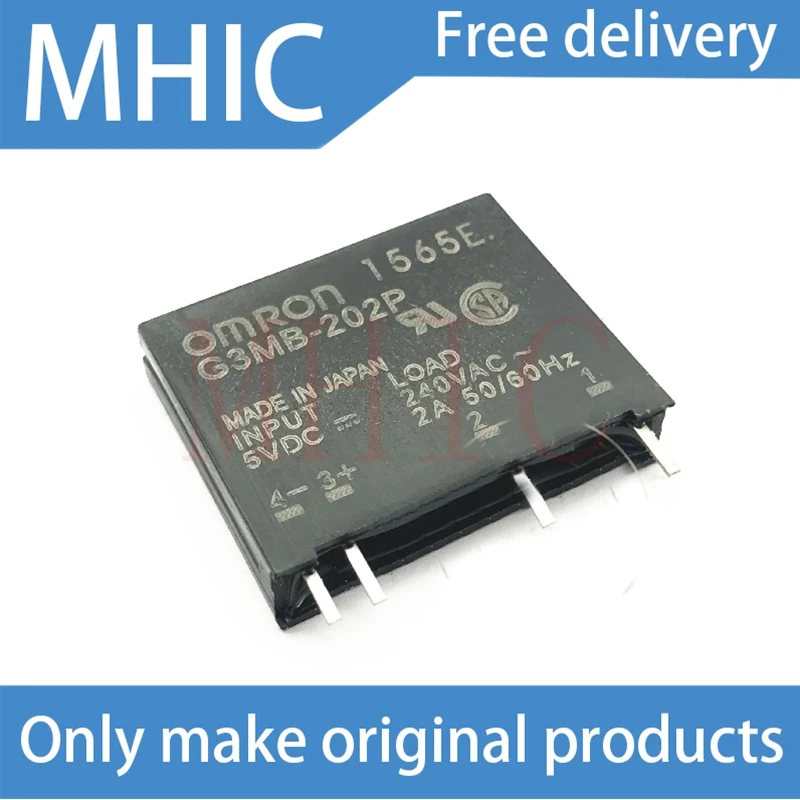 5 шт./лот твердотельное реле G3MB 202P 5VDC 12 В постоянного тока/24 тока 4 фута 2 а 100%