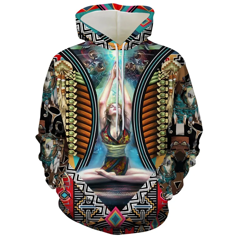 

Fall 2021 new men's hoodie 3D printing retro noble hoodie men and women popular pullover fashion hip-hop trend hoodie S-6XL