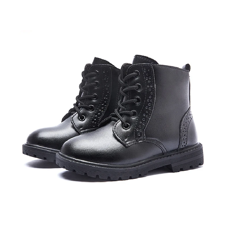 

Ботинки детские, кожаные, на молнии, на осень/зиму, 21-37