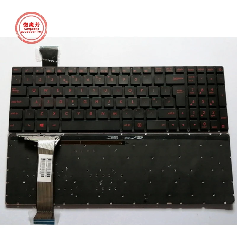 Клавиатура для ноутбука ASUS GL552 GL552J GL552JX GL552V GL552VL GL552VW N552VW N552VX G771JM G771JW с английской подсветкой