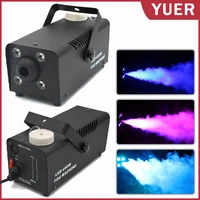 yuer 400w led fogger sprayer remote control rgb lights ejector disinfection fog machine home party disco stage smoke effect