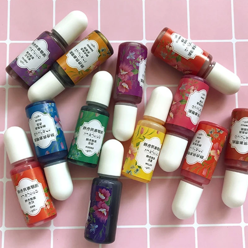 

18Colors Epoxy Resin UV Glue Crafts Pigment Bright Color Non Odor Material Decor B36D