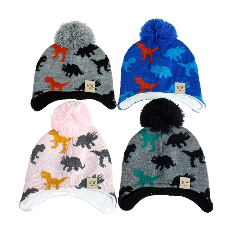 

Children Hat Fleece Baby Winter Ear Protection Warm Hat Scarf Two Sets of Boys and Girls Scarf Fashion Beanies Cap
