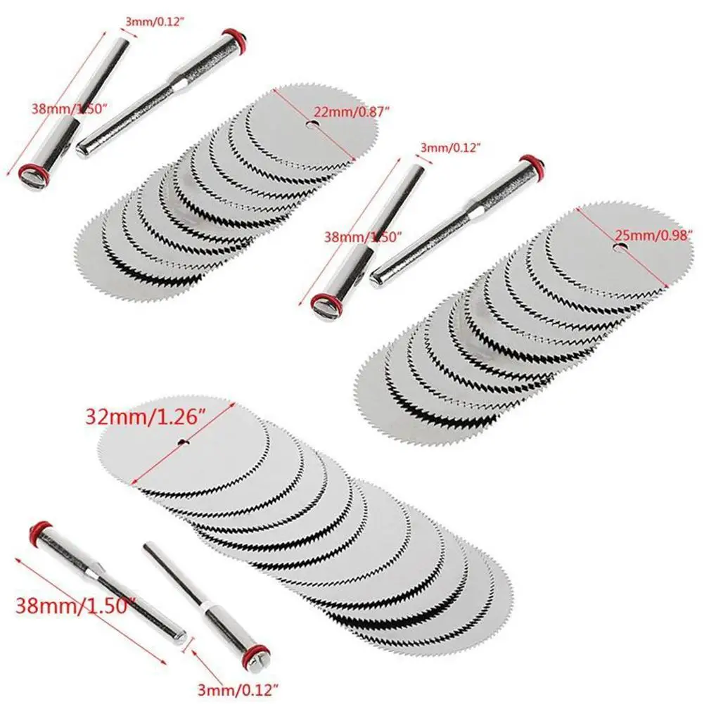 Steel Mini Hss Circular Saw Blade Set Slice Metal Cutting with For Power Mandrel Disc Woodworking Tool Cutter Discs I8D5