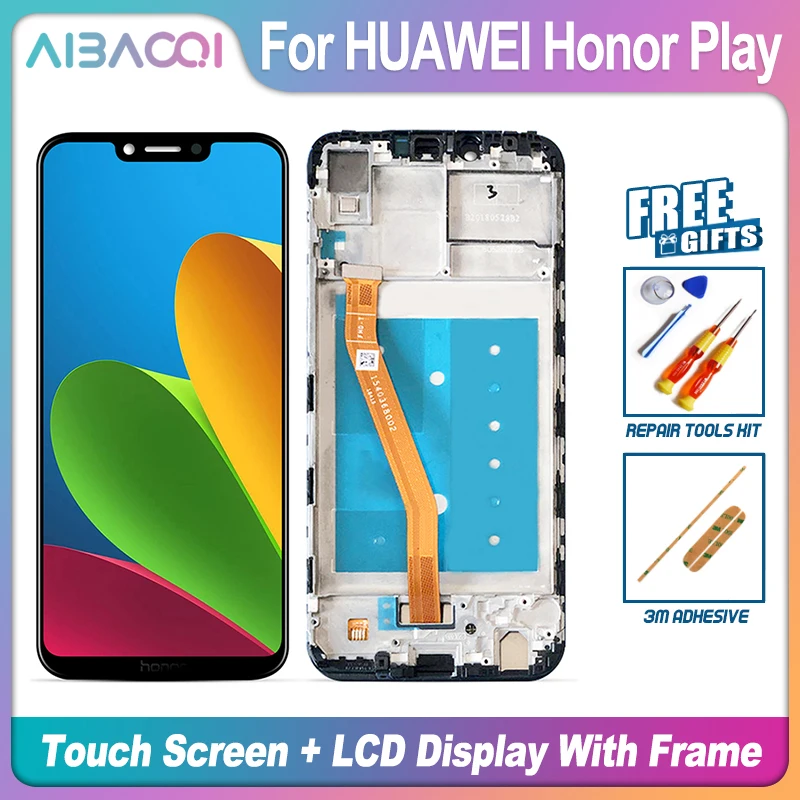 AiBaoQi Фирменная Новинка сенсорный экран ЖК дисплей + рамка силовой кабель для