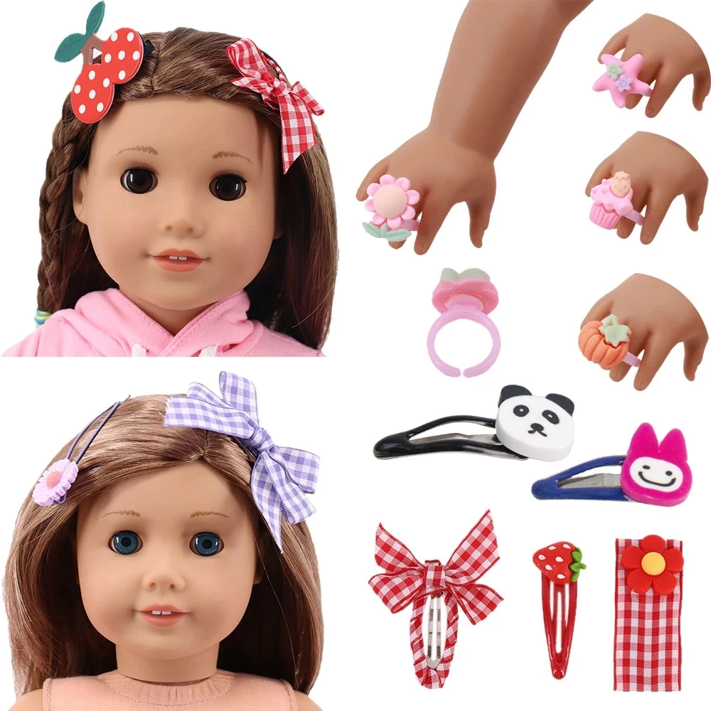 

Голова куклы украшения шпилька пластиковое кольцо для 18 дюймов американская кукла для девочек и 43 см для ухода за ребенком для мам, носки дл...