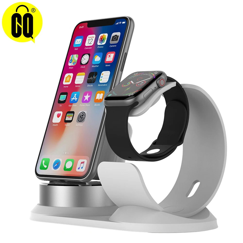 Многофункциональный держатель подставка для зарядного устройства iPhone 11 X XR XS 8 7