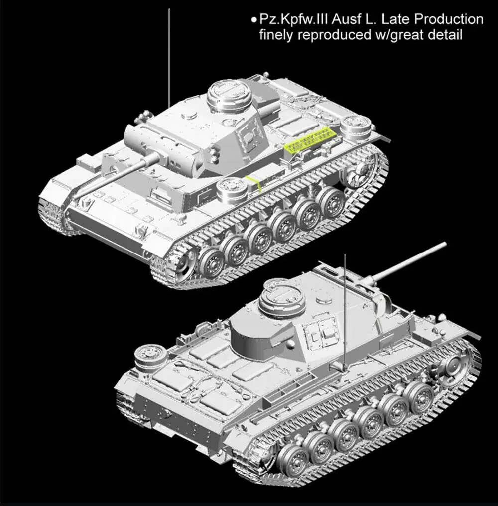 Dragon 6387 1:35 Panzer Pz.Kpfw.III Ausf.L позднее производство w/Winterketten |