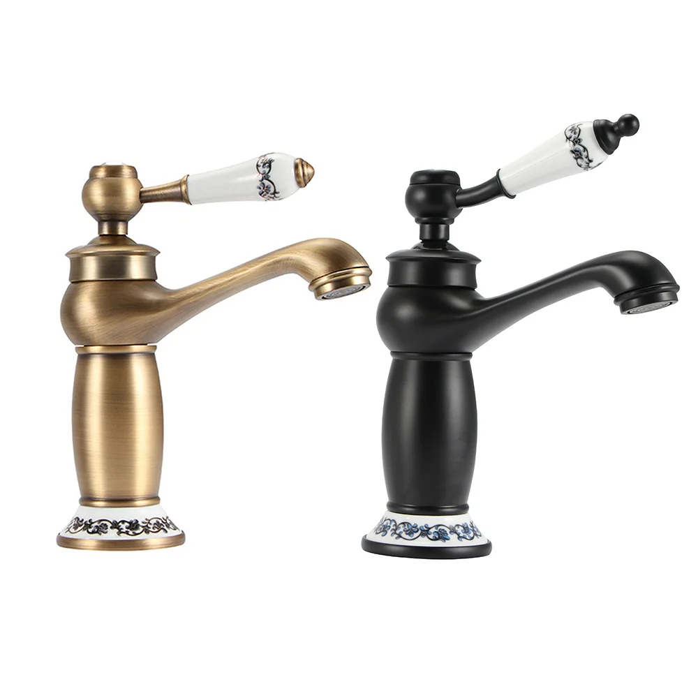 Смеситель для раковины в стиле ретро винтажный Однорычажный кран кухни и ванной