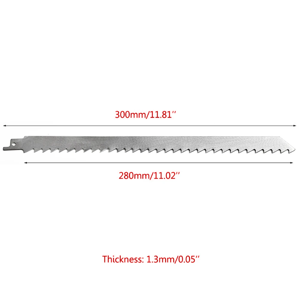 

1pc Reciprocating Saw Blade 300mm Stainless Steel Handsaw Multi Saw Blade For Frozen Meat Ice Wood Tube Cutting Power Tools Acc