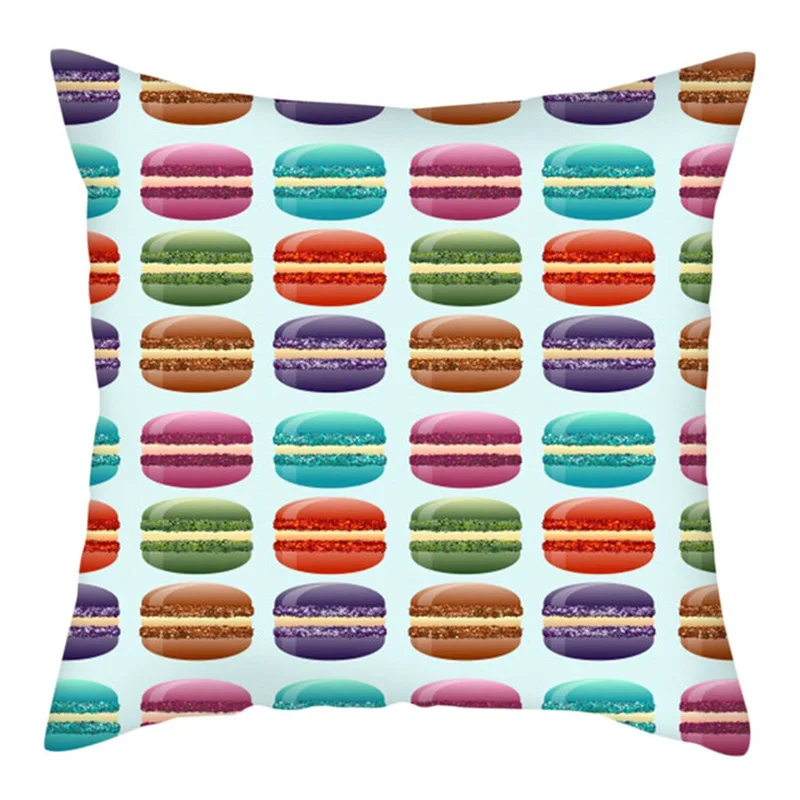 

Burger Cushion Cover Polyester Square Cushion Cover Bedroom Cushion Cover Home Bedroom Car Decoration Cushion Cover 45 * 45cm .