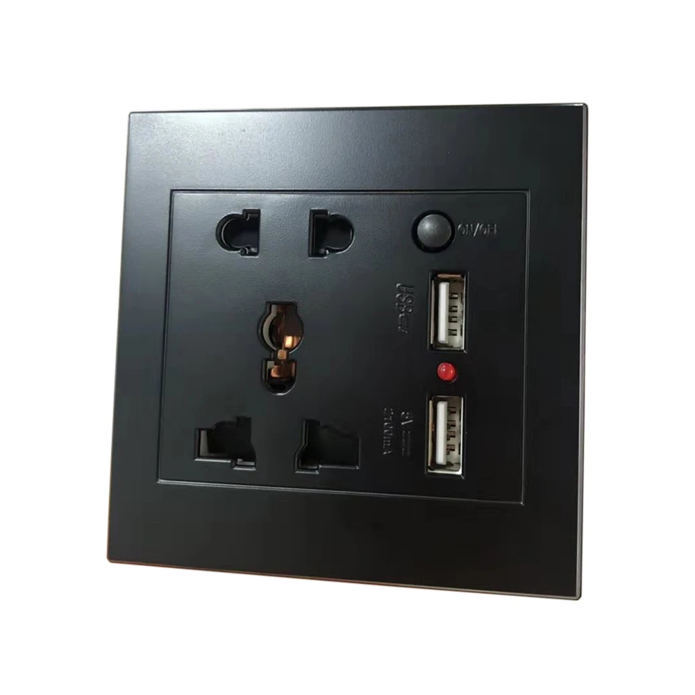 5 отверстий домашняя настенная розетка Простая установка розетки панель Адаптер