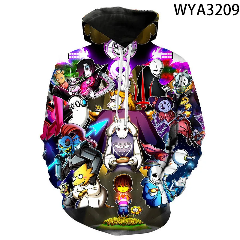 

2020 Cool Hoodies Men Women Children Game Undertale 3D Print Fashion Sweatshirts Casual Long Sleeve Boy Girl Kids Cool Pullover