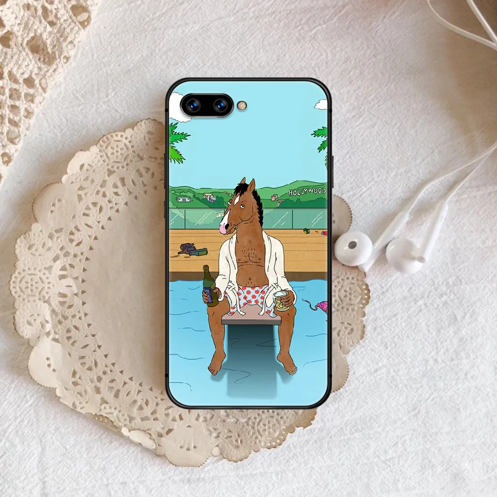 

BoJackes Horsemans Phone Case Cover Hull For HUAWEI Honor 6A 7A 8 8A 8S 8x 9 9x 9A 9C 10 10i 20 Lite Pro black Cover Painting