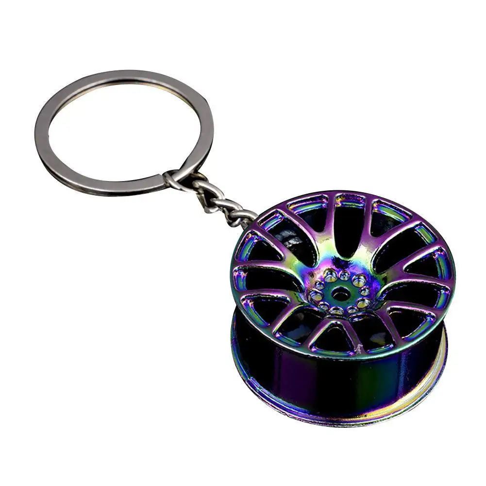 

Car Wheel Keychain Three-dimensional Car Modification Accessories Wheel Metal Keychain Pendant Hanging Decoration
