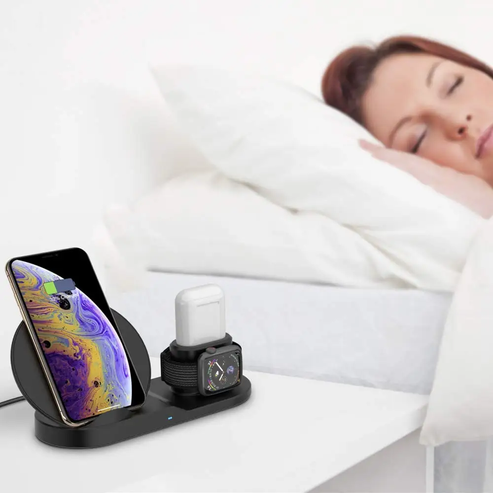 Беспроводное Автомобильное зарядное устройство 15 Вт Apple Watch зарядная подставка