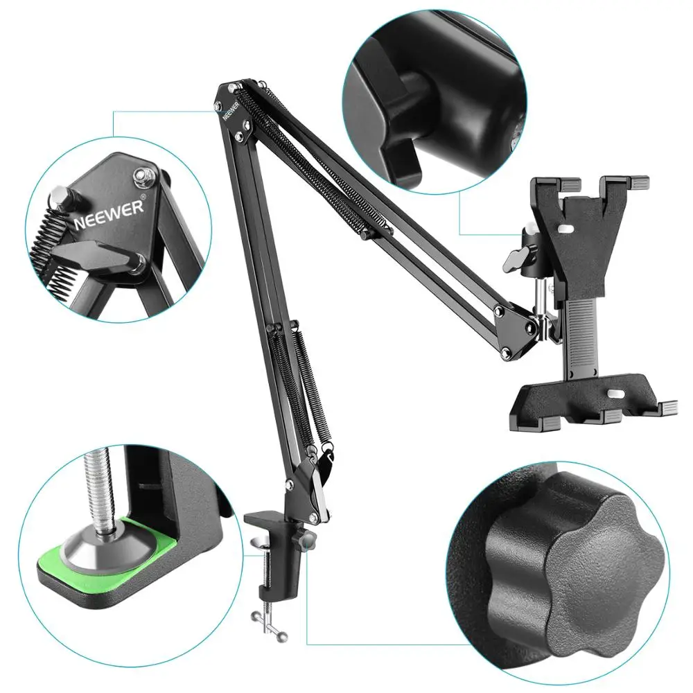 Универсальная подставка Neewer для смартфонов и планшетов (прочная металлическая