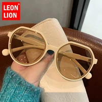 leonlion round sunglasses women 2021 cateye eyeglasses luxury brand glasses for girl vintage shades for women wholesale uv400
