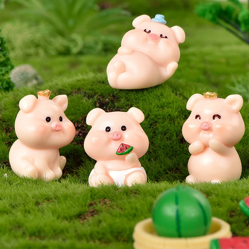 

Микро-ландшафт Настольный DIY аксессуары Симпатичные съедобные дыни свинка орнамент из смолы