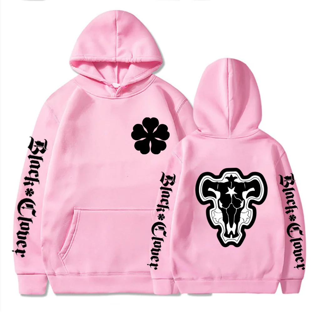 

Anime Hoodies Black Clover Cosplay Oversized Women Pullover Harajuku Aesthetics Clothes Loose Long Sleeves Men Sweatshirt Top