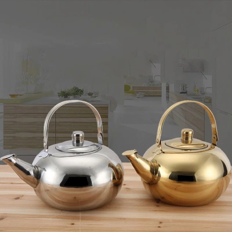 Stainless Steel Thick Teapot Handle Pot Wine with Filter Linglong Hotel Home Kettle | Дом и сад