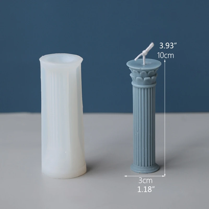 

449C Rome Pillar Candle Mould Aromatherapy Candle Plaster Supplies for DIY Crafts Wedding Dinner Christmas Home Decoration