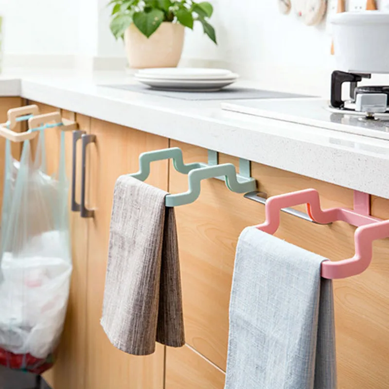 Портативный Кухня держатель для мусорного мешка подвесная шкаф одежды хранения