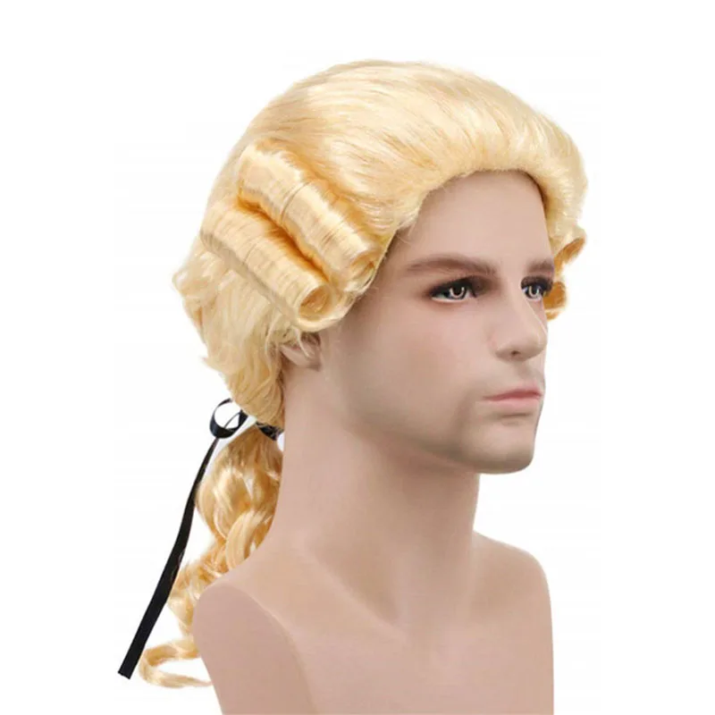 Парик для косплея судей барокко Роскошные Длинные Синтетические волосы с