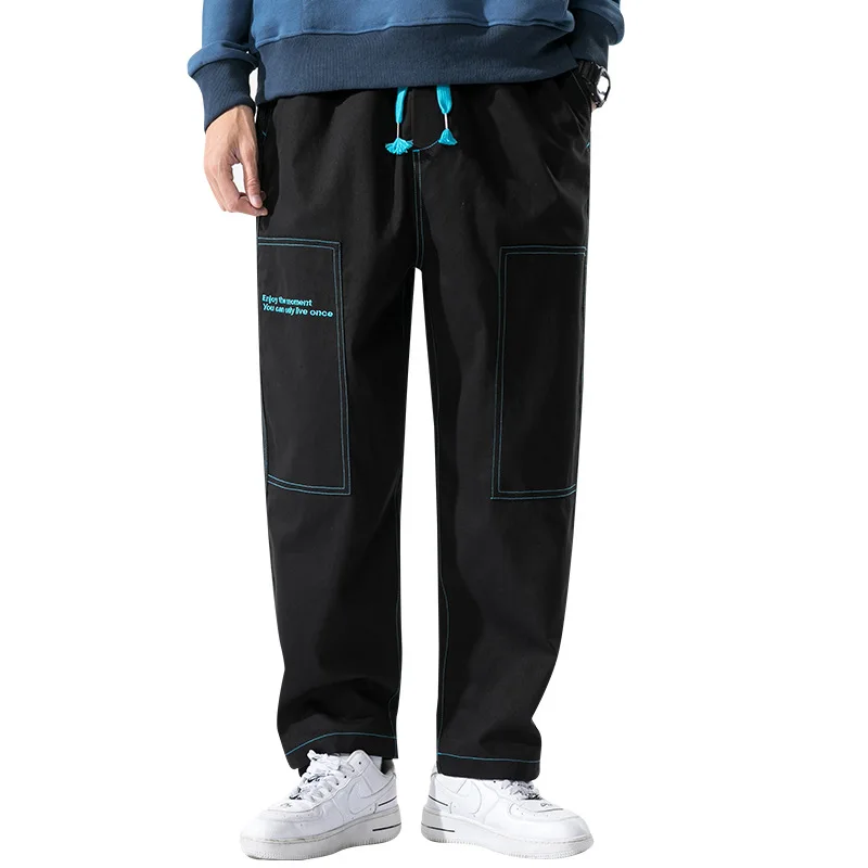 

Japanese Style Casual Loose Men's Pants High Quality Cotton Hip Hop Man Harem Pants Streetwear Male Trousers Fitness Sportswear