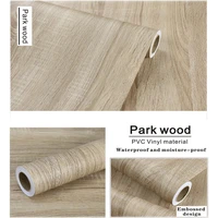 wood grain pvc stickers for wardrobe cupboard table furniture waterproof self adhesive wallpaper home decor wall papers