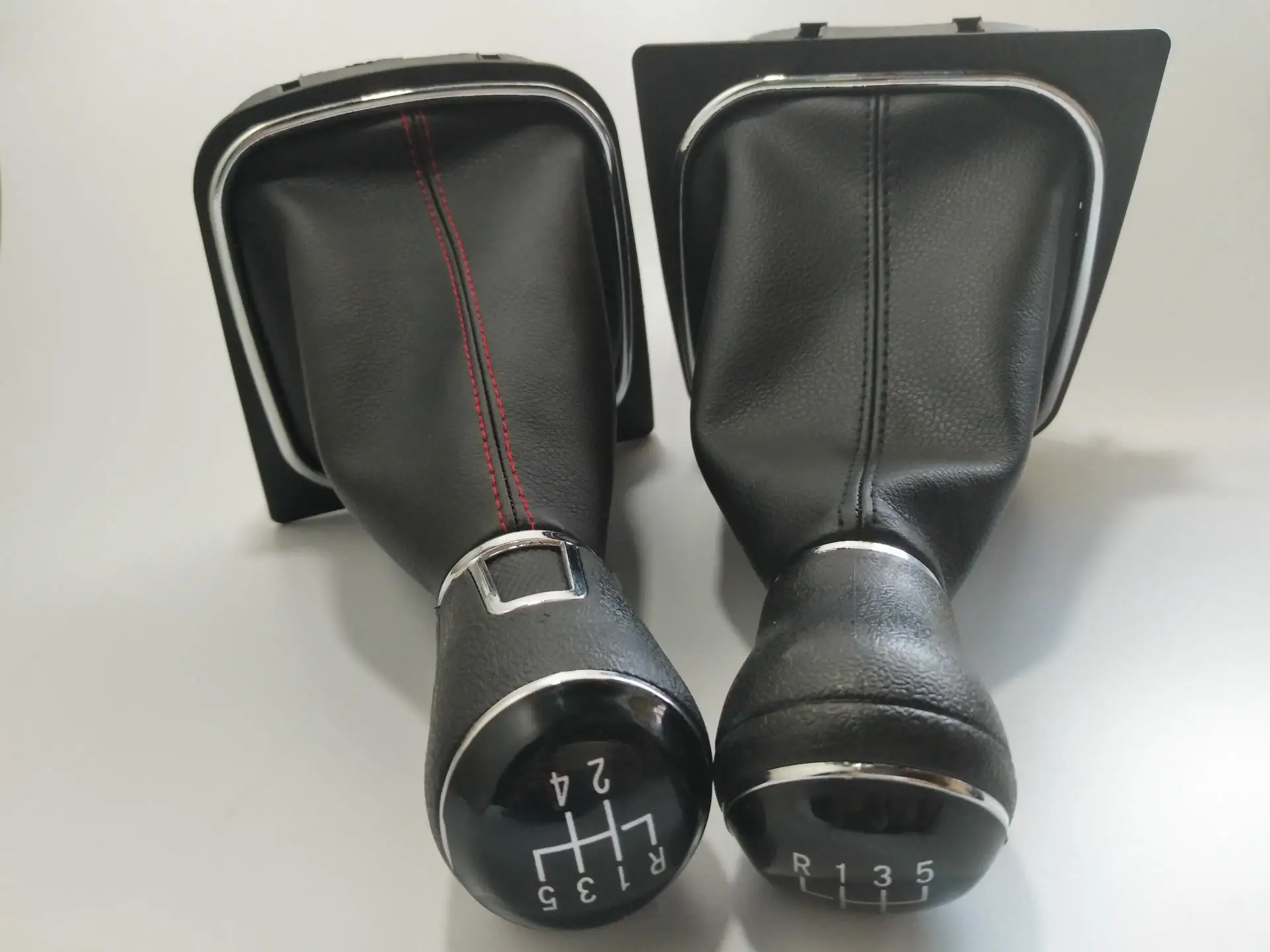 5/6 Speed Gear Shift Knob Lever Shifter Gaiter Boot PU Leather Cover Collar For Volkswagen VW 2003-2008 Golf 4 IV MK4 GTI R32 | Автомобили