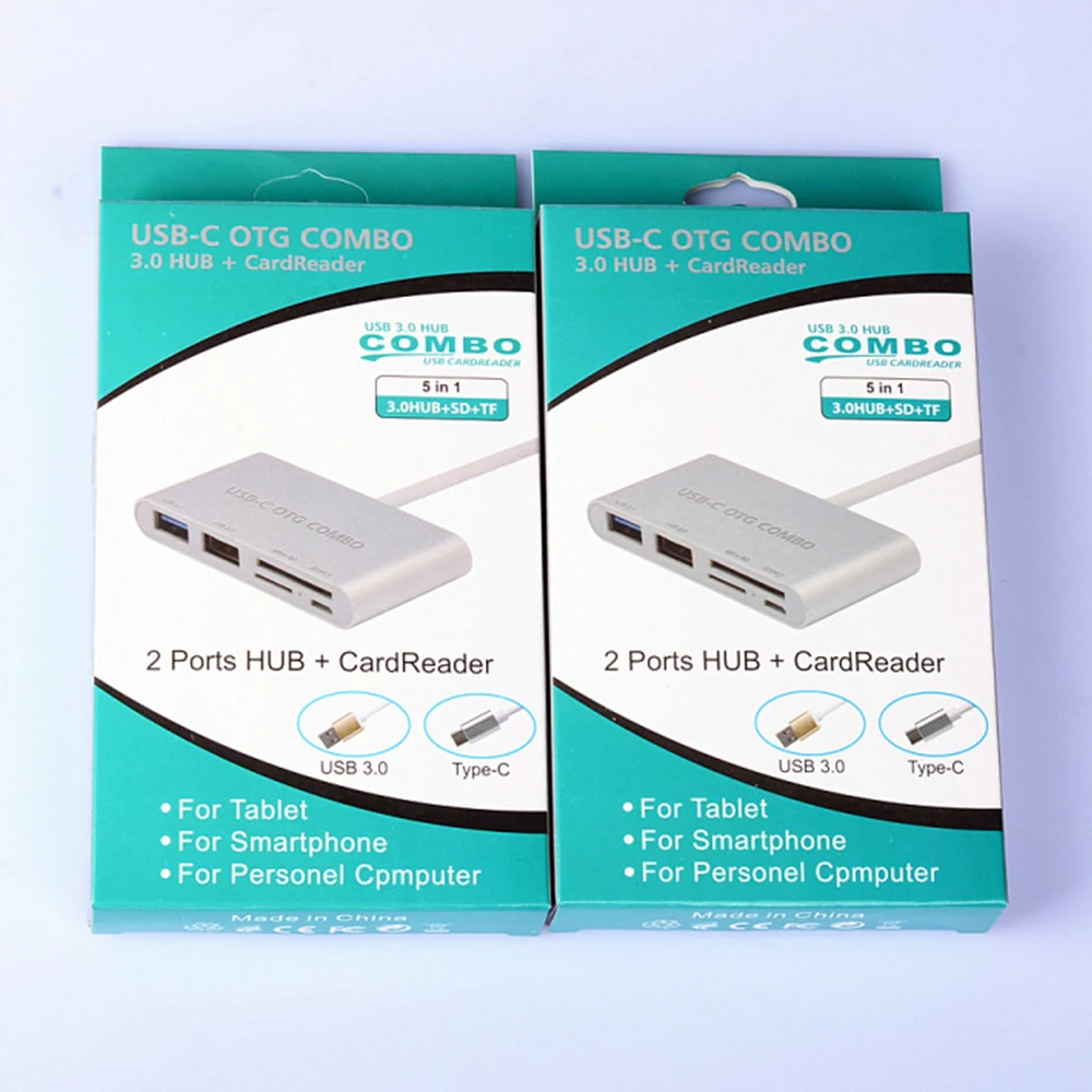 USB 3.1 TYPE-C to USB 3.0HUB SD TF Card Reader Extension Dock for Macbook Type-C interface series mobile phones and tablet