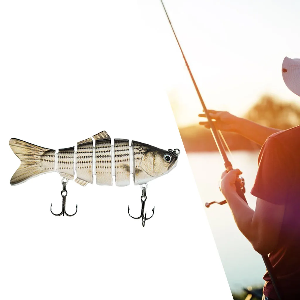 Lead ABS Plastic 3D Fisheye Lifelike Bass Fishing Lure fish tackle Artificial Hard Bait Swimbait with Sharp Hooks | Спорт и
