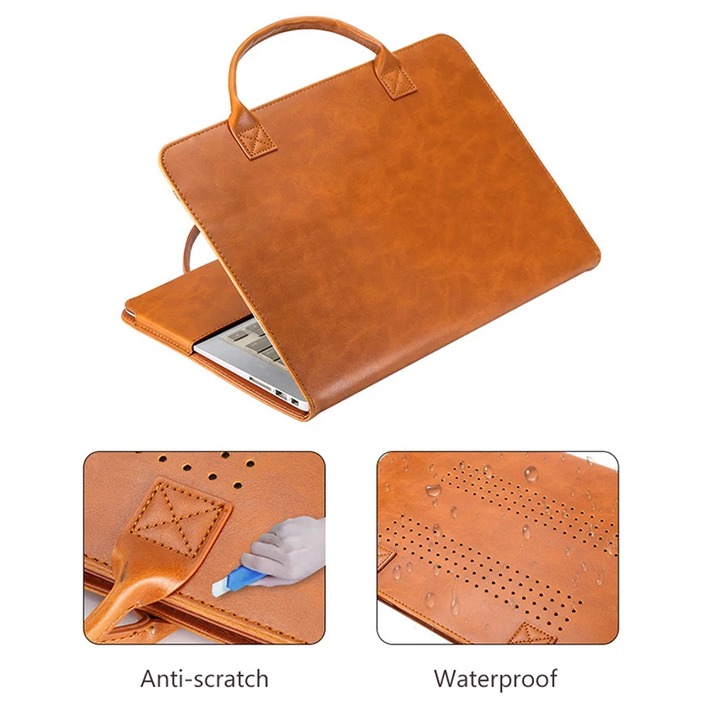 Модный чехол из искусственной кожи для ноутбука Macbook Air Pro 11 12 13 15 Retina|Сумки и чехлы