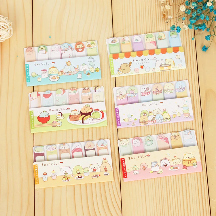 

36 pcs/lot Kawaii Sumikko Gurashi Memo pad Sticky Notes Cute N Times Stationery Label Notepad Bookmark Post school supplies