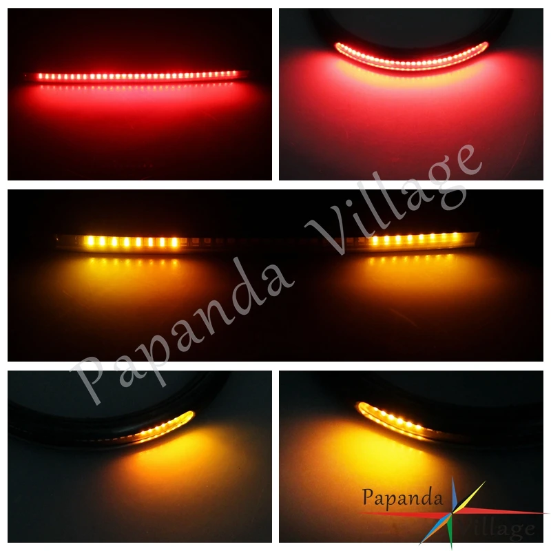 Обруч для заднего сиденья мотоцикла 25 мм 1 дюйм со светодиодной подсветкой