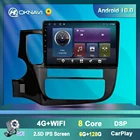 Мультимедийный видеоплеер 2 din, Android 9,0, GPS-навигация для Mitsubishi Outlander 3 2012, 2013, 2015-2019, автомагнитола без DVD-плеера