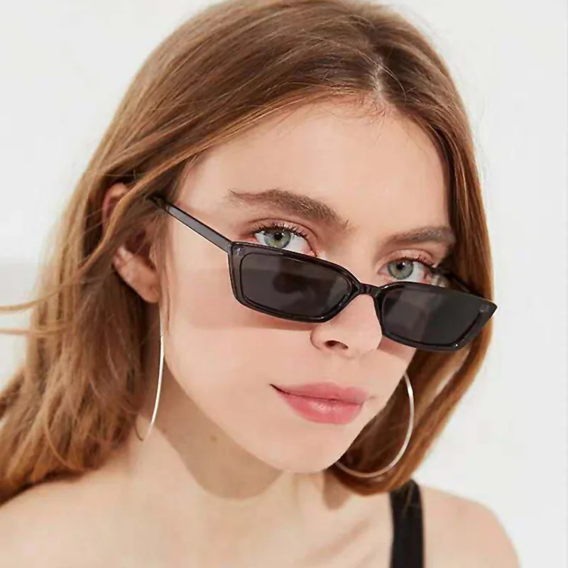 

2021 Women Rectangle Vintage Sunglasses Brand Designer Retro Sun Glasses Female Lady Eyeglass Cat Eye Driver Goggles