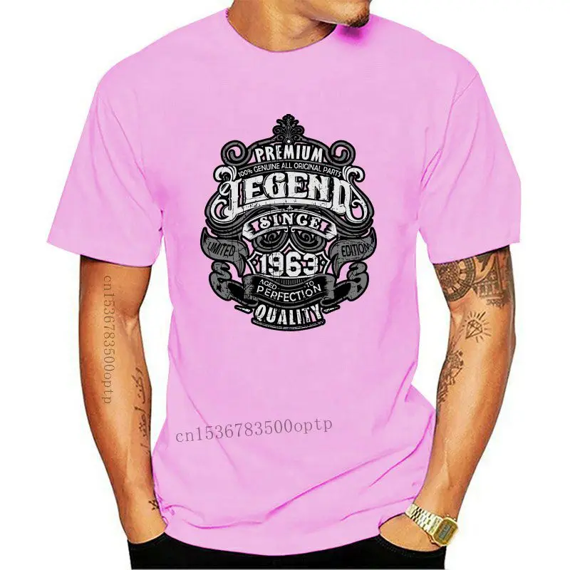 

New 2021 Summer 2021 Brand Men Men Casual Fitness Premium Legend Since 1963 55th Birthday Mens Funny T-Shirt 55 Year Old Top T-S