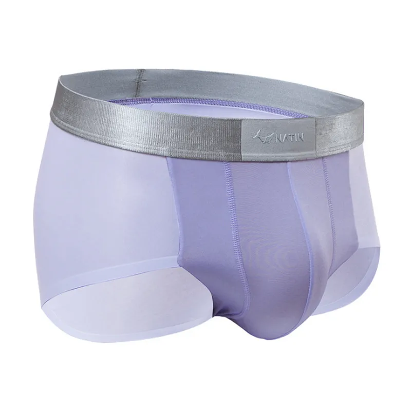 Новые дизайнерские мужские трусы с промежностью ультратонкие невидимые боксеры