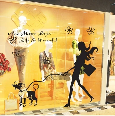 Виниловые Стикеры для ухода за девочкой стикеры зоомагазина художественные