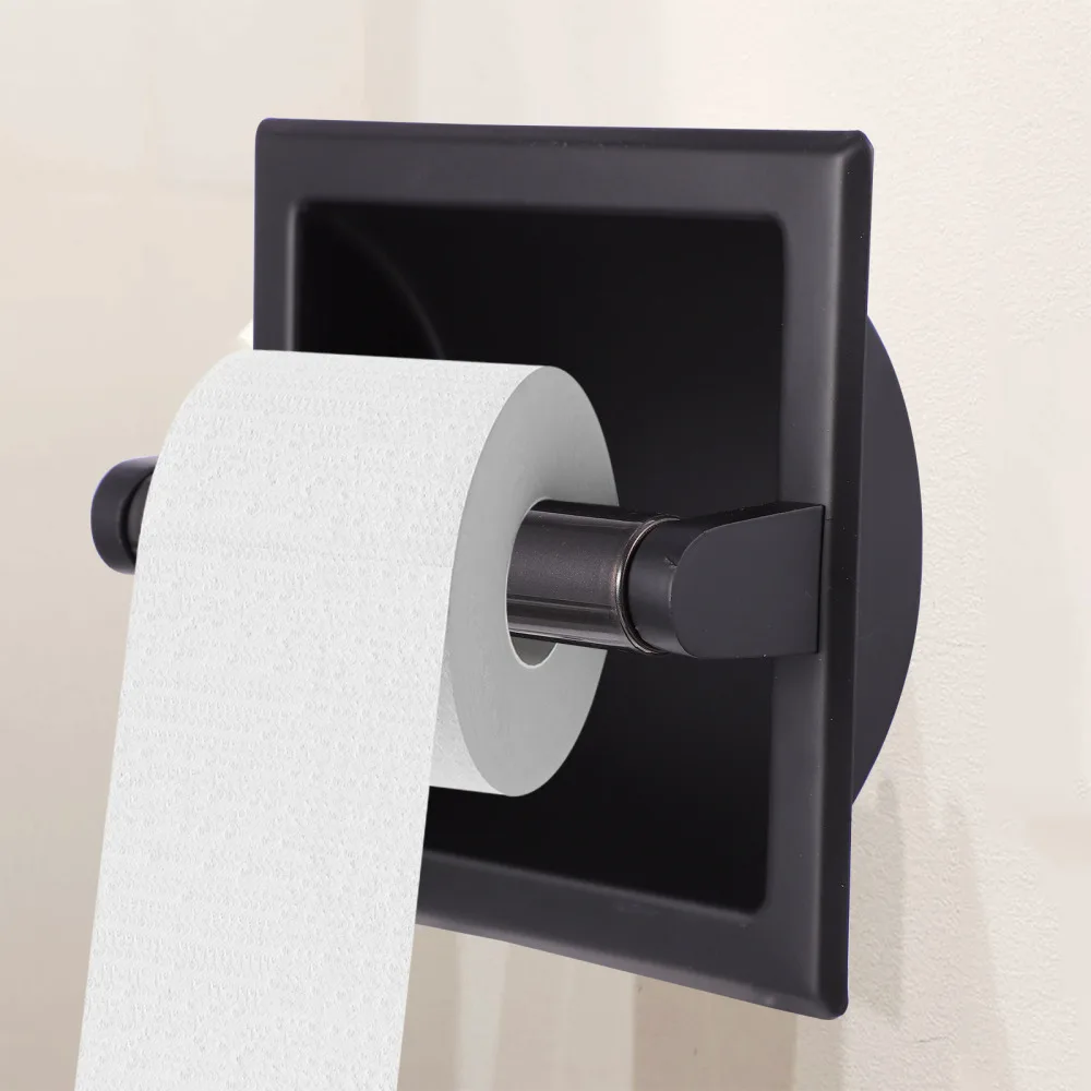 

Tissue Rack Holder Roll Paper Rack Wall Built-In Paper Holder Bathroom Roll Paper Stand Paper Holder Embedded-In Tissue Rack