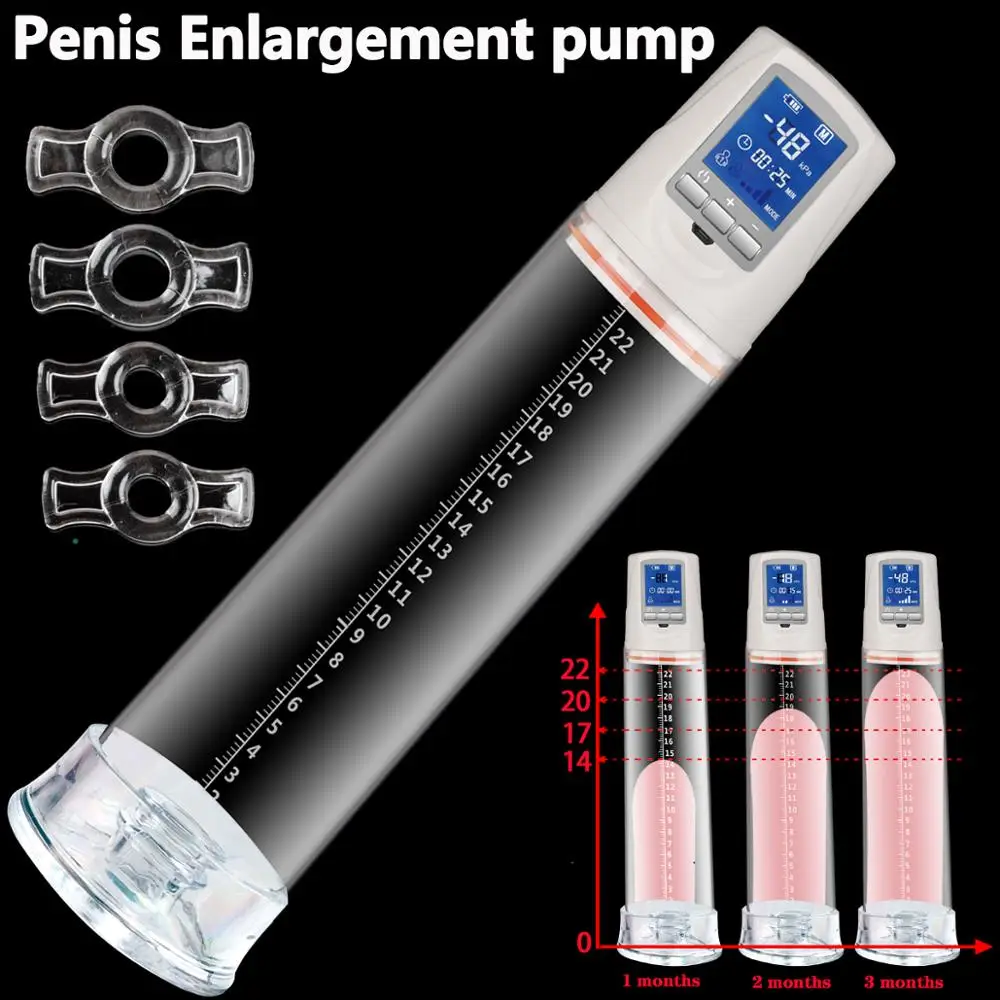 Электрический насос для пениса начинающих USB Перезаряжаемый автоматический