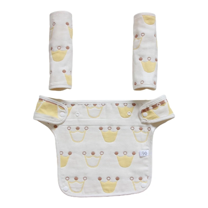 

67JC Baby Bib Waist Stool Carrier Protective Cover Saliva Towel Feeding Burp Cloth