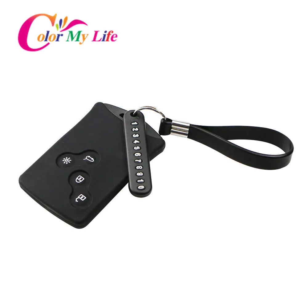 Силиконовый чехол для ключей автомобильный брелок в форме числа Renault Duster Sandero Captur