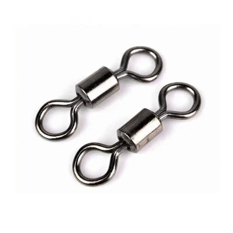 30 шт. латунные рыболовные Вертлюги твердые кольца леска Соединитель с